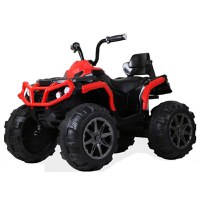 ATV electric pentru copii, Kinderauto Offroad 90W 12V cu scaun tapitat, culoare Rosu - 1