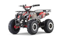 ATV electric pentru copii NITRO Torino Quad 1200W 48V snowy tyres, red Grafiti - 1