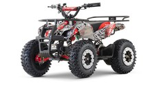 ATV electric pentru copii NITRO Torino Quad 1200W 48V snowy tyres, red Grafiti