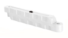 Bariera modulara delimitare traseu karting, piste sau parcari, HDPE, umplere cu apa, anti-impact, rezistenta UV, interior exterior 100x12x18 cm, alb