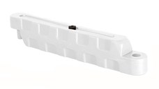 Bariera modulara delimitare traseu karting, piste sau parcari, HDPE, umplere cu apa, anti-impact, rezistenta UV, interior exterior 100x20x25 cm, alb