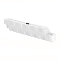 Bariera modulara delimitare traseu karting, piste sau parcari, HDPE, umplere cu apa, anti-impact, rezistenta UV, interior exterior 100x20x25 cm, alb - 1