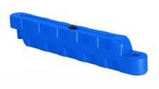 Bariera modulara delimitare traseu karting, piste sau parcari, HDPE, umplere cu apa, anti-impact, rezistenta UV, interior exterior 110x30x35 cm, albastru