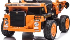 Basculanta electrica pentru 2 copii, Kinderauto BJ302 80W 12V 10Ah PREMIUM, culoare Galbena