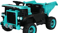 Basculanta electrica pentru 2 copii, Kinderauto BJDQ818 120W 12V 10Ah PREMIUM, culoare Turquoise