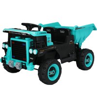 Basculanta electrica pentru 2 copii, Kinderauto BJDQ818 120W 12V 10Ah PREMIUM, culoare Turquoise - 1