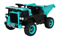 Basculanta electrica pentru 2 copii, Kinderauto BJDQ818 120W 12V 10Ah PREMIUM, culoare Verde - 1