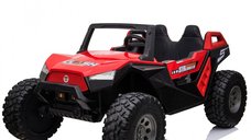 BJX1928 UTV electric pentru copii - 4x4, 300W, 24V, echipare premium - Rosu