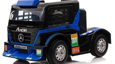 Camion electric pentru copii, Mercedes-Benz Axor 90W 12V PREMIUM, culoare Navy blue