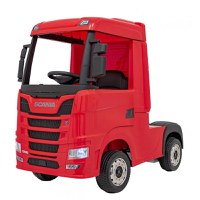 Camion electric pentru copii SCANIA R-SERIES 4x4 180W 12V 14Ah PREMIUM, rosu - 1