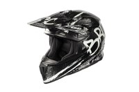 Casca de protectie pentru copii BRO Kimo Cross V2 SPORT cu ventilatie si vizor reglabil, neagra - 1