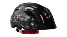 Casca de protectie pentru copii, cu lumini si sistem ajustare marime,  Negru