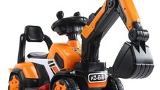 Excavator electric pentru copii Kinderauto BJXZ219 35W 6V, galben cu incarcator inclus