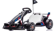 Kart electric pentru copii  BMW Motosport  putere 500W, sasiu ajustabil, Gri