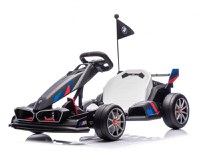 Kart electric pentru copii  BMW Motosport  putere 500W, sasiu ajustabil, Gri - 1