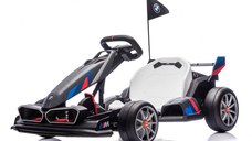 Kart electric pentru copii  BMW Motosport  putere 500W, sasiu ajustabil, Gri