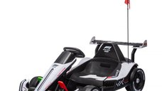 Kart electric Racing F1 pentru copii 3-11 ani, 500W, 24V, cu telecomanda si functie de drift, alb