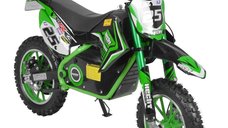 Kinder Eco Ghepard 500W 36V - Motocicleta electrica pentru copii, verde