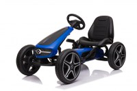 Kinderauto GO Kart cu pedale de la Mercedes, roti cauciuc solid, scaun reglabil, centura de siguranta  Albastru - 1