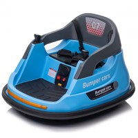 Masinuta busitoare, Kinderauto Bumper 70W 12V, telecomanda control parental,  culoare albastra - 1