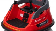 Masinuta busitoare pentru copii, Kinderauto Bumper, telecomanda control parental,  70W 12V, culoare rosie
