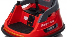 Masinuta busitoare pentru copii, Kinderauto Bumper, telecomanda control parental,  70W 12V, culoare rosie