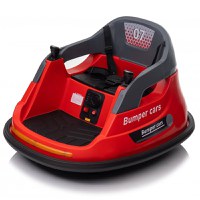 Masinuta busitoare pentru copii, Kinderauto Bumper, telecomanda control parental,  70W 12V, culoare rosie - 1