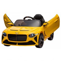 Masinuta electrica 4x4, pentru copii, Bentley Bacalar 120W 12V premium, culoare Galben - 1