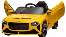 Masinuta electrica 4x4, pentru copii, Bentley Bacalar 120W 12V premium, culoare Galben