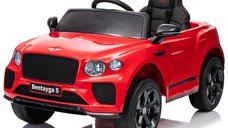 Masinuta electrica 4x4 pentru copii, Bentley Bentayga S, 120W, 12V, echipare premium, rosie