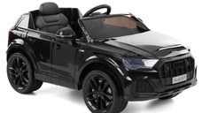 Masinuta electrica Audi Q7, pentru copii intre 2 si 6 ani, 90W, 12V 10Ah, echipare standard, neagra