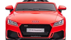 Masinuta electrica Audi TTRS Roadster 70W 12V cu roti moi, scaun tapitat, culoare Rosie