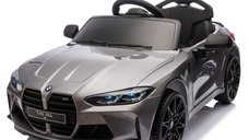 Masinuta electrica BMW M4 pentru copii, 90W, 12V 7Ah, PREMIUM, gri vopsit