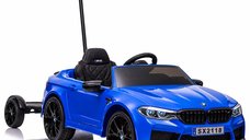Masinuta electrica BMW M5 Competition cu hoverboard, 400W, 24V 7Ah, premium, albastra