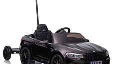 Masinuta electrica BMW M5 Competition pentru copii, cu hoverboard, 400 W, 24 V 7 Ah, neagra