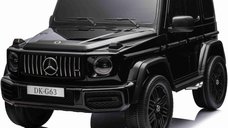 Masinuta electrica copii Mercedes G63, 2 locuri, 4x4, 800W, 24V 14Ah, MP4, neagra