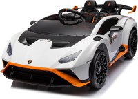 Masinuta electrica cu functie drift Lamborghini Huracan STO, putere 220W, 12V Premium, Alba - 1