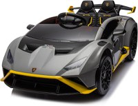 Masinuta electrica cu functie drift Lamborghini Huracan STO, putere 220W, 12V Premium, Gri - 1