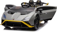 Masinuta electrica cu functie drift Lamborghini Huracan STO, putere 500W, 24V, bluetooth, gri - 1