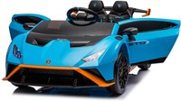 Masinuta electrica cu functie drift Lamborghini Huracan STO, putere 500W, 24V, echipare Premium, albastra - 1