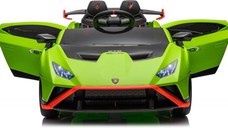 Masinuta electrica cu functie drift Lamborghini Huracan STO, putere 500W, 24V, echipare Premium, verde