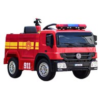 Masinuta electrica de copii pompieri Fire Truck Hollicy 90W 12V 7Ah cu echipare standard - 1