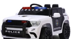 Masinuta electrica de politie, Kinderauto POLICE 911 120W 12V 7Ah premium, alba