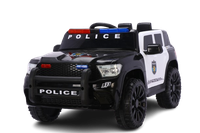 Masinuta electrica de politie, Kinderauto POLICE 911 120W 12V 7Ah premium, neagra - 1