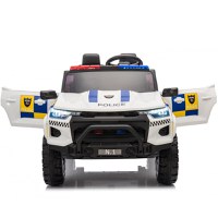 Masinuta electrica de politie pentru 2 copii, Kinderauto Police Patrol, 4x4, 800W, 24V, premium, culoare alba - 1