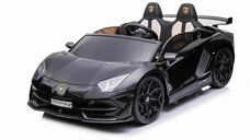 Masinuta electrica Lamborghini SVJ cu 2 locuri, 24V, 500W, Drift Edition, neagra