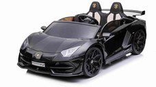 Masinuta electrica Lamborghini SVJ cu 2 locuri, 24V, 500W, Drift Edition, neagra