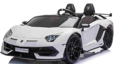 Masinuta electrica Lamborghini SVJ Drift Edition, 2 locuri, 24V, 500W, echipare Premium, alb