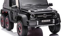 Masinuta electrica Mercedes G63 6x6 210W 12V 10Ah Premium, culoare neagra