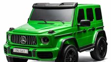 Masinuta electrica Mercedes G63 pentru 2 copii, 560W Brushless, baterie 24V 20Ah, verde mat